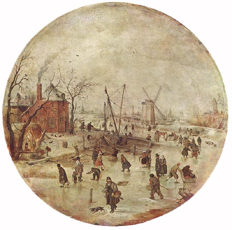 AVERCAMP, Hendrick Winter Landscape with Skaters  fff Germany oil painting art